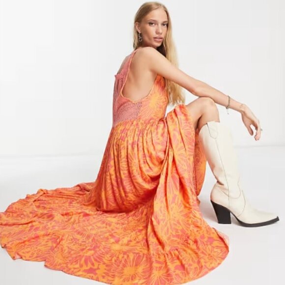 Free People Intimately Tiers For You Maxi Dress - Picture 1 of 11